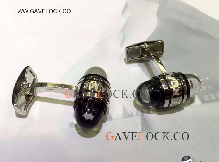 Montblanc Cufflinks Cheap Light Black And Steel Luxury Gift